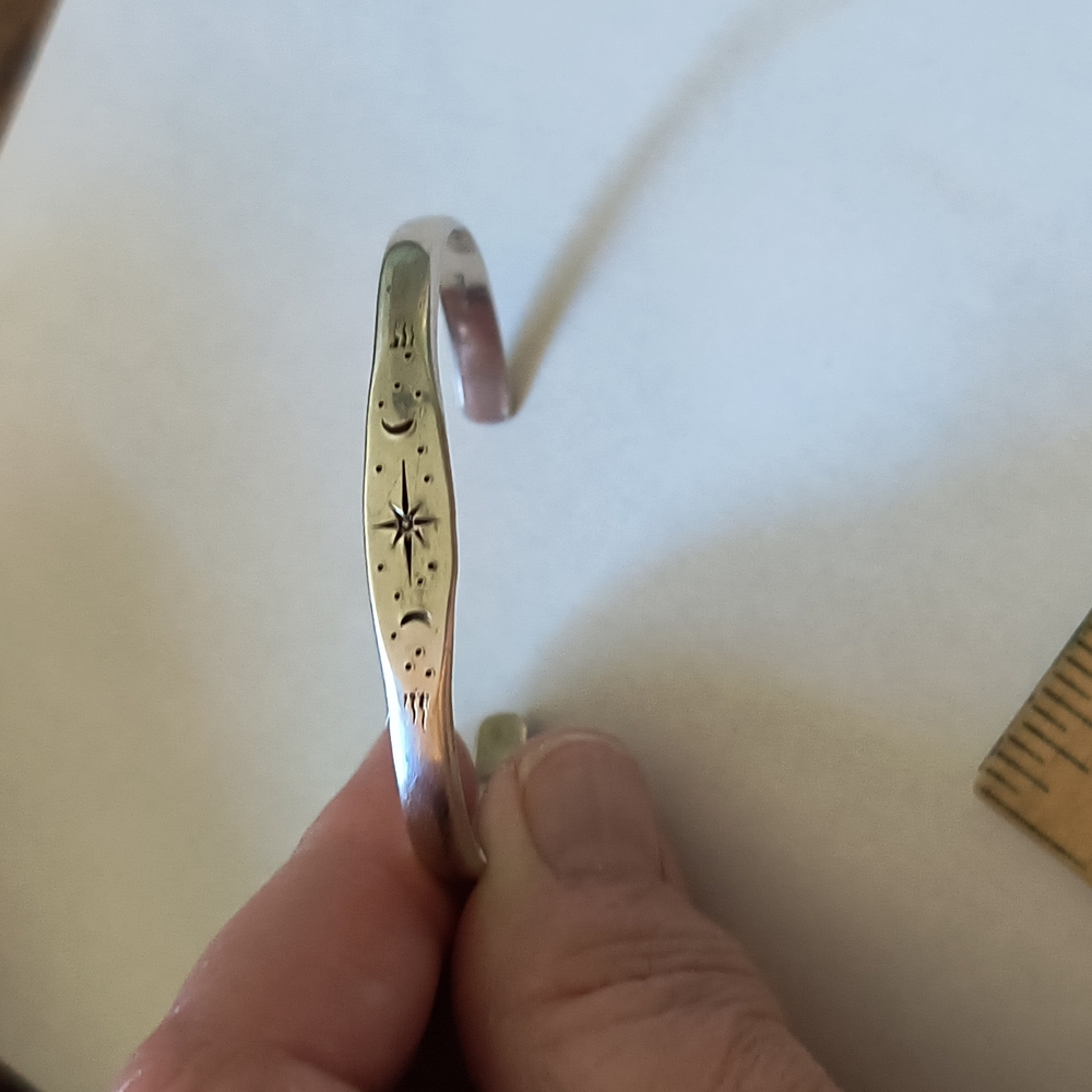 Silver Celestial Cuff Bracelet - image 1